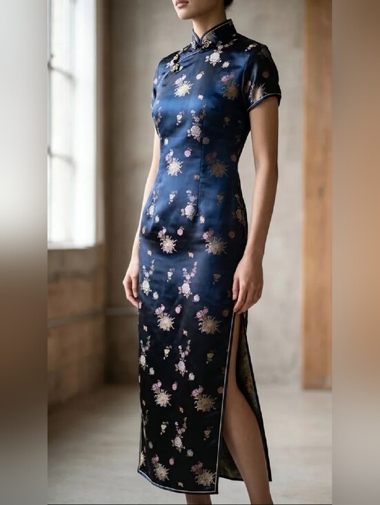 Golden Dragon Dresses & Skirts - Black/Gold Dragon Authentic Asian Women's Komoto Gown Chinese Size 42 (12-14)